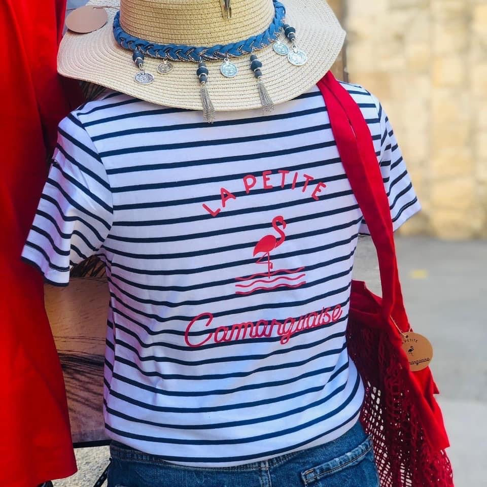 T-shirt marinière femme La Petite Camarguaise